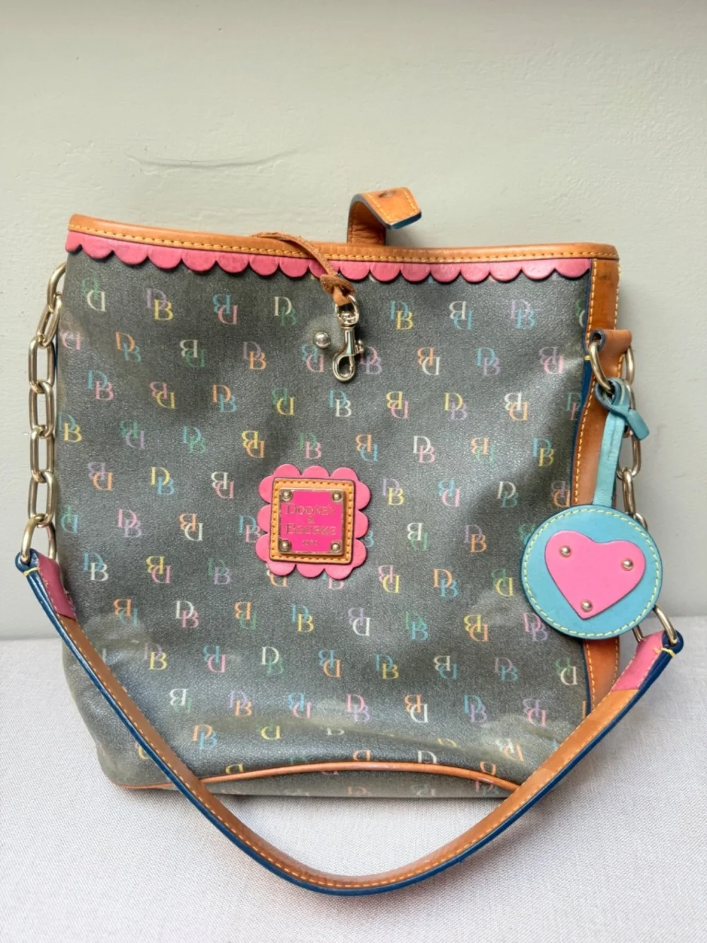 Dooney & Bourke Rainbow Monogram Bag Iconic Y2K 